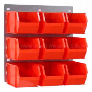 Probin Size 06 Plastic Parts Bins & Wall Panel Set 01